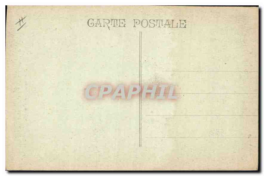CPA Aix en Provence Halle aux Grains Fronton de Chastel  — Verso