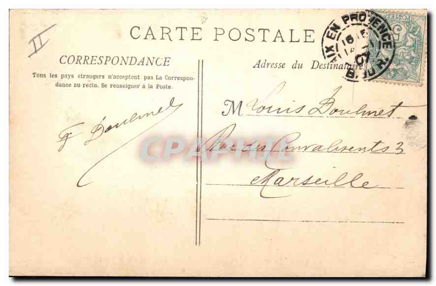 Les Bords de l'Arc - Le Pont de la Cible — Collection Jaussaud — n°89 — Rückseite