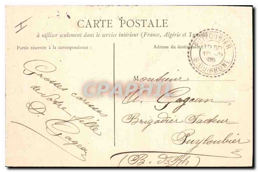 Aix-en-Provence — Bords de l'Arc, prise du moulin de la Pioline — Papotorio Germanot — Rückseite