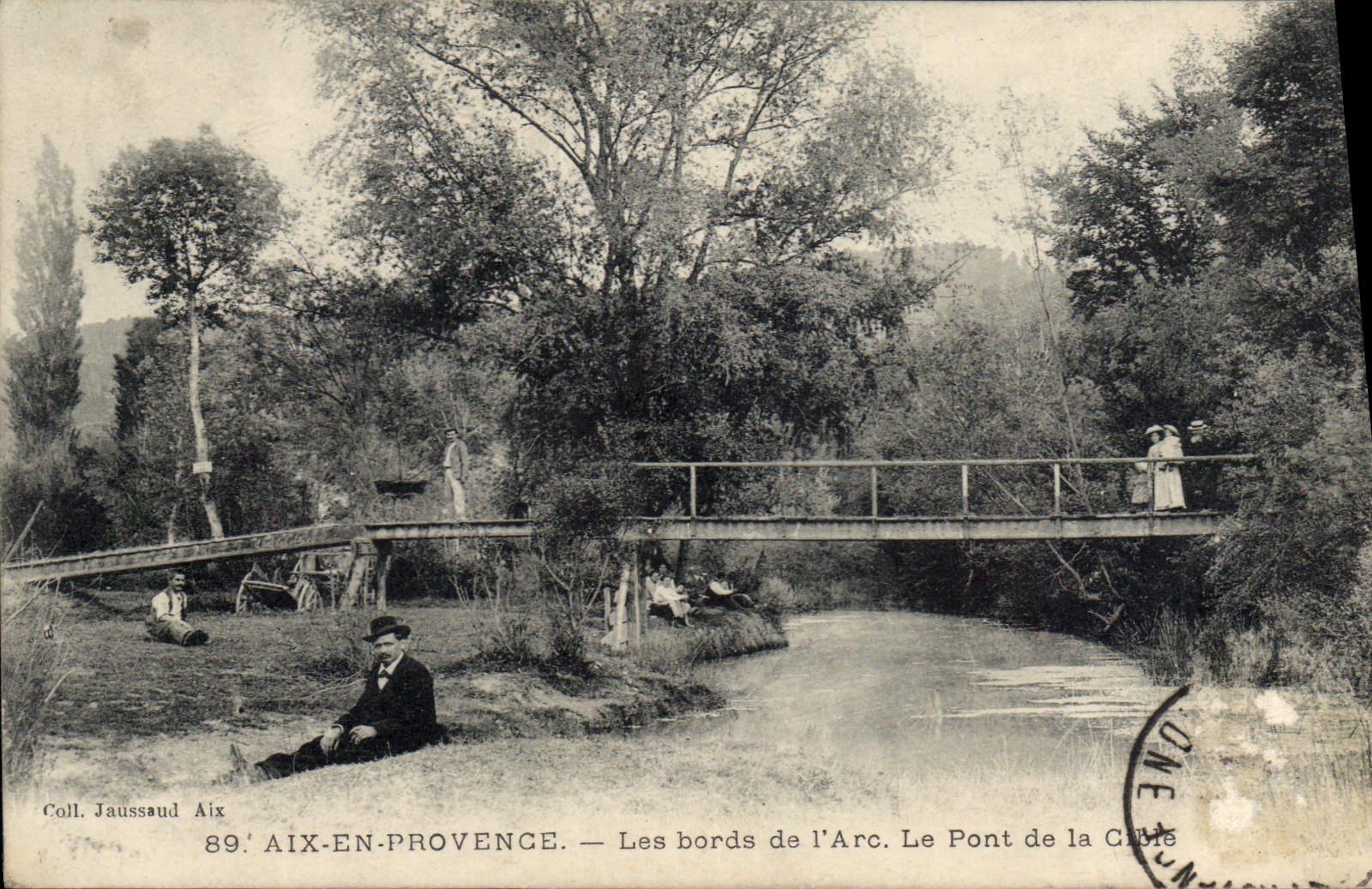 Aix-en-Provence — Les bords de l'Arc. Le Pont de la Caille — Coll. Jaussaud Aix