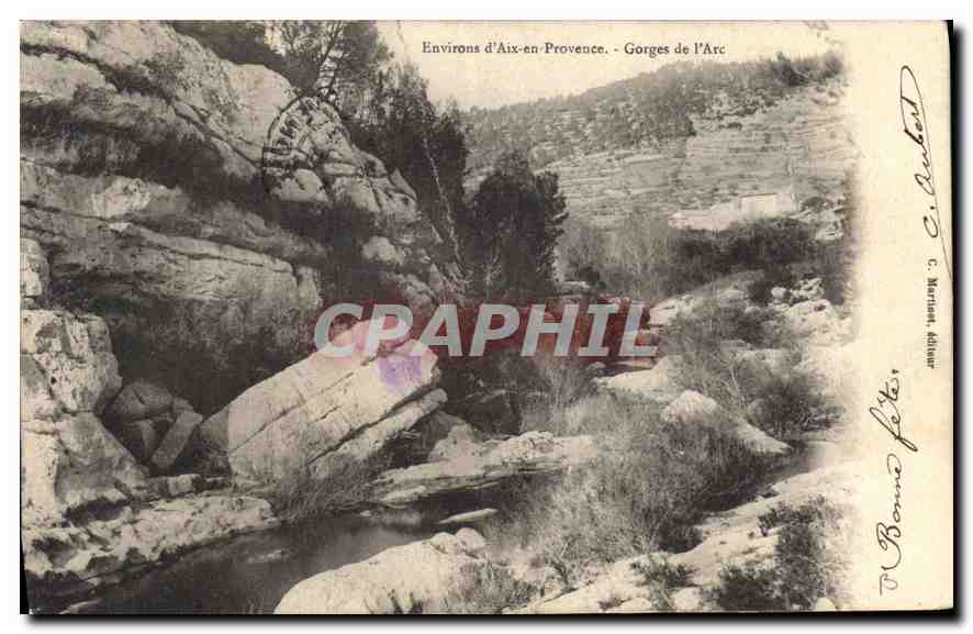 Gorges de l'Arc — Environs d'Aix-en-Provence — C. Marisan, éditeur