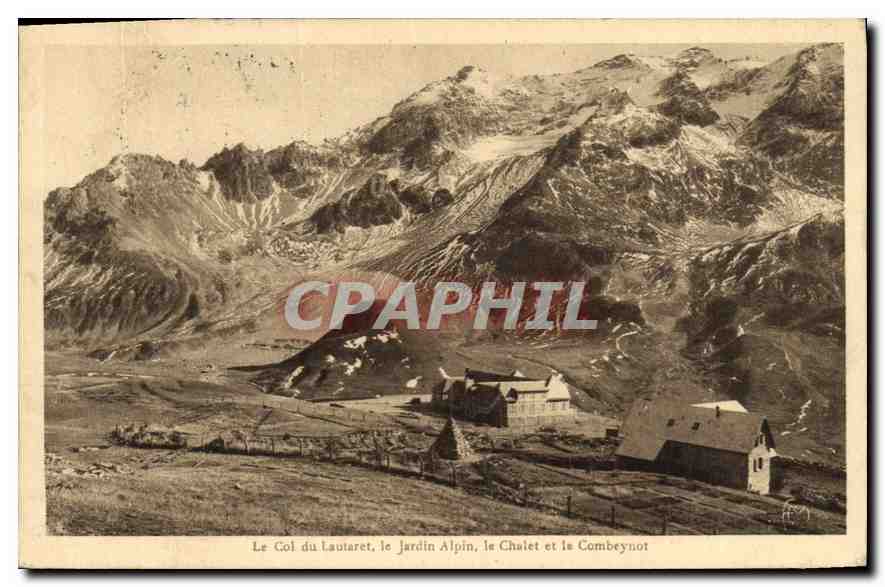 Le Col du Lautaret, le Jardin Alpin, le Chalet et le Combeynot — Héliogravure d'Art, Éditions Martinot Frères