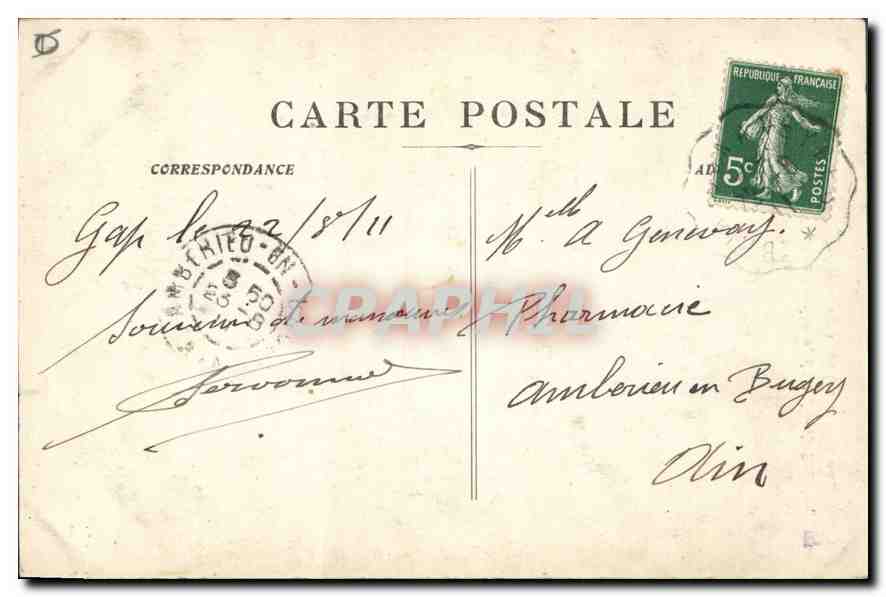 CPA Gap Tombeau de Lesduguieres du a Jacob Richier donne au dep des Htes Alpes  — Rückseite