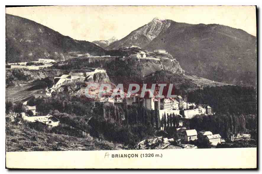 BRIANÇON (1326 m.) — vue panoramique — Édition de Luxe F. FRANCOUN - Anverso