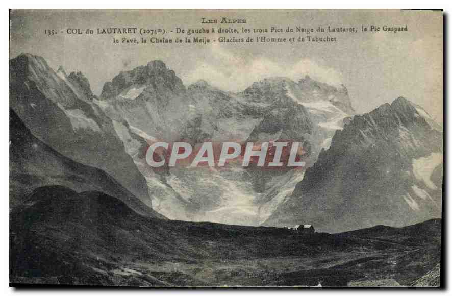 Les Alpes — Col du Lautaret (2075m) — Vue des pics et glaciers