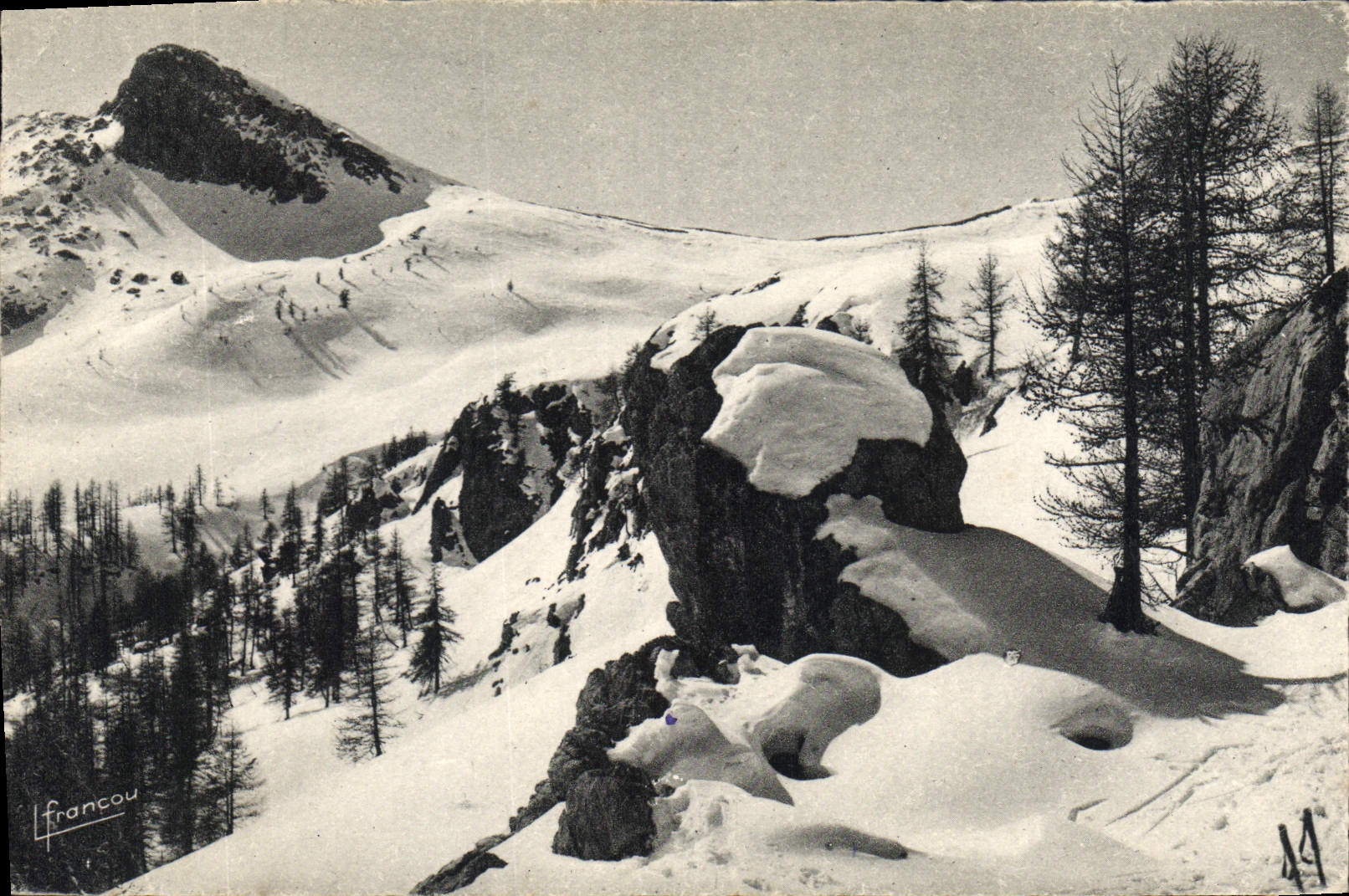 Col de la Ricelle — Rocher Blanc — L. Francou