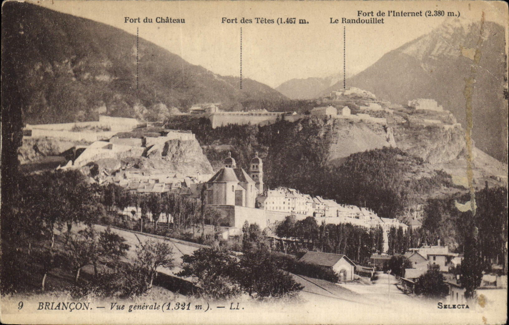 BRIANÇON — Vue générale (1.331 m.) — SELECTA