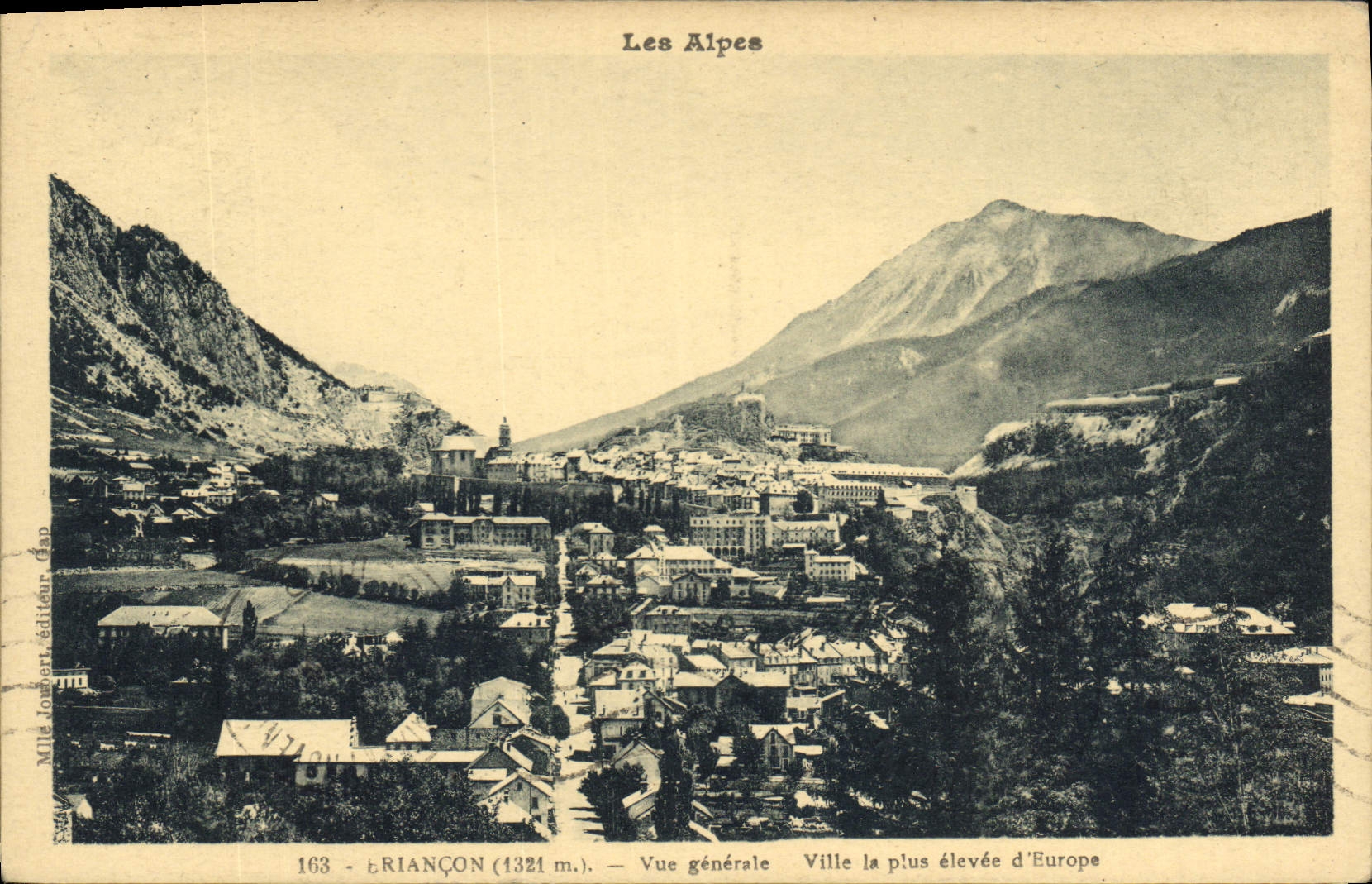 Riançon (1321 m.) — Vue générale — Ville la plus élevée d'Europe — éditeur Mille Jordan