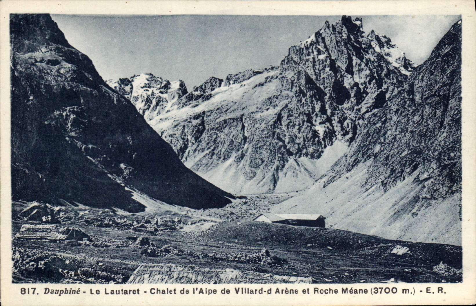 Dauphiné - Le Lauvaret - Chalet de l'Alpe de Villard-d'Arène et Roche Méane (3700 m.) - E.R.