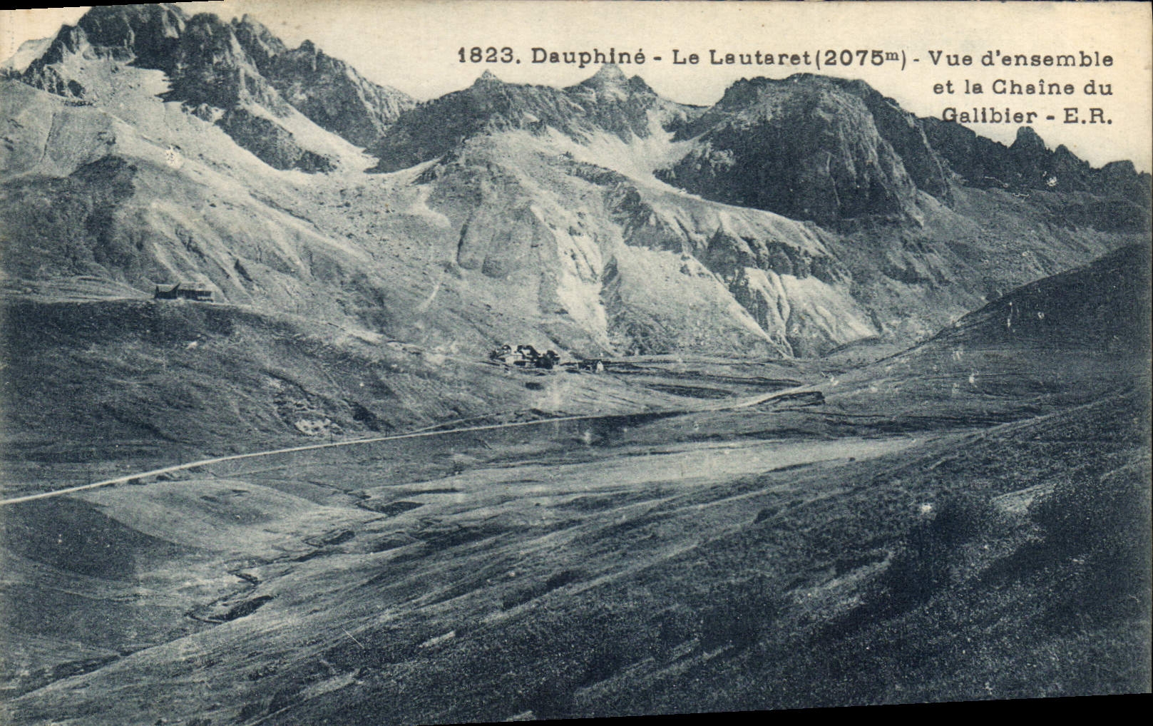 Le Leutaret (2075m) - Vue d'ensemble et la Chaîne du Galibier - E.R.