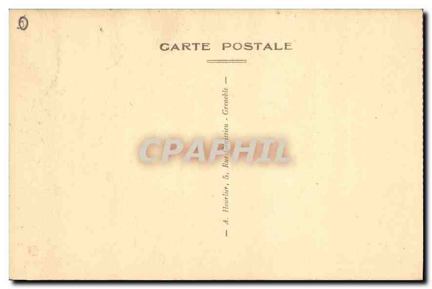 CPA Route du Lautaret La Cascade de la Pucelle  — Rückseite