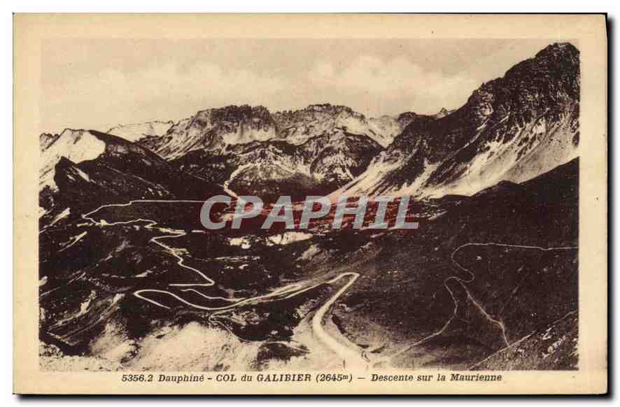 Col du Galibier (2645m) — Descente sur la Maurienne — Dauphiné
