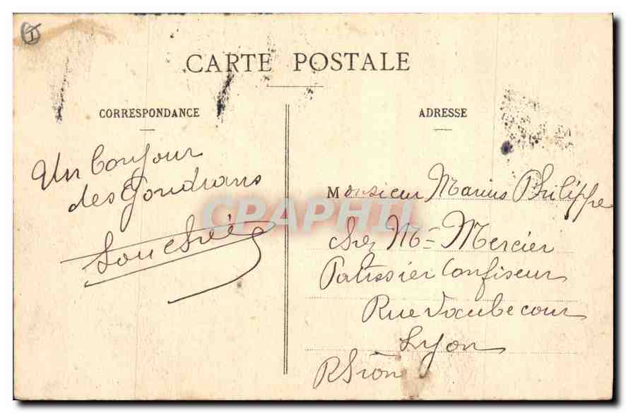 Le Mont-Genèvre (1860m), près du Janus — Ghaberton, Fort Italien — Imp. pap. Chautard, Briançon — Reverso