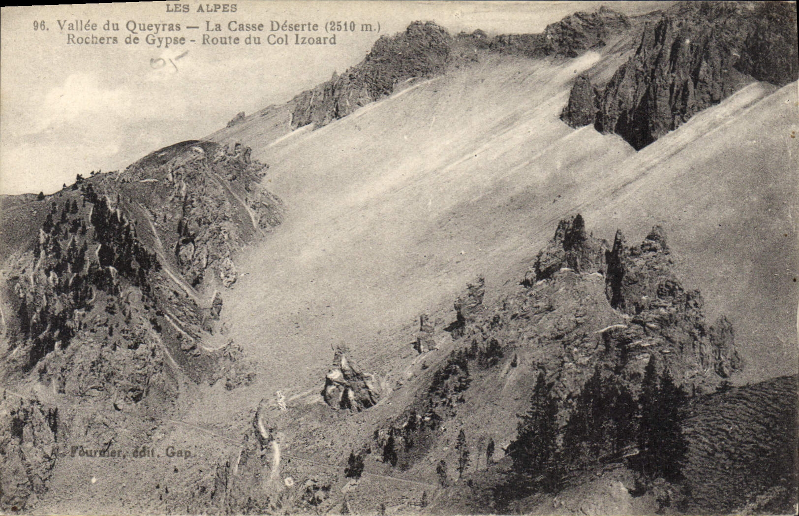 CPA Les Alpes Vallee du Queyras La Casse Deserte Rochers de Gypses 