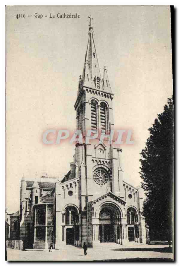 Gap - La Cathédrale — CPA n°4110, éditeur CPAPHIL