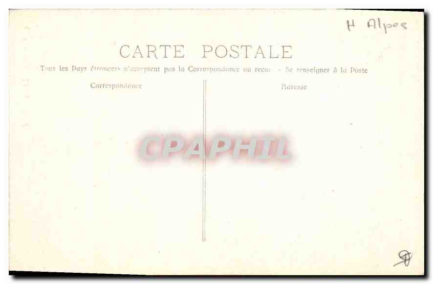 Gap - La Cathédrale — CPA n°4110, éditeur CPAPHIL — Rückseite