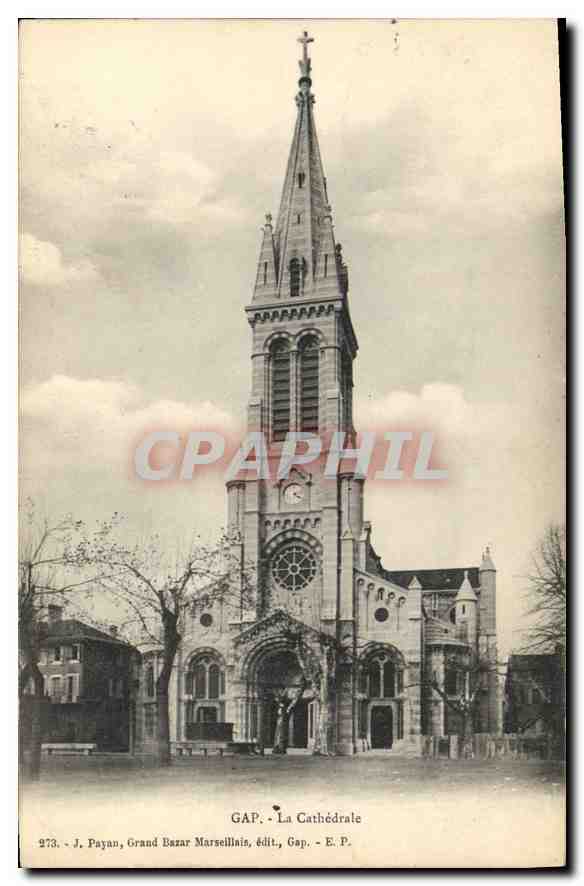 GAP - La Cathédrale — J. Payan, Grand Bazar Marseillais, édit. n° 273