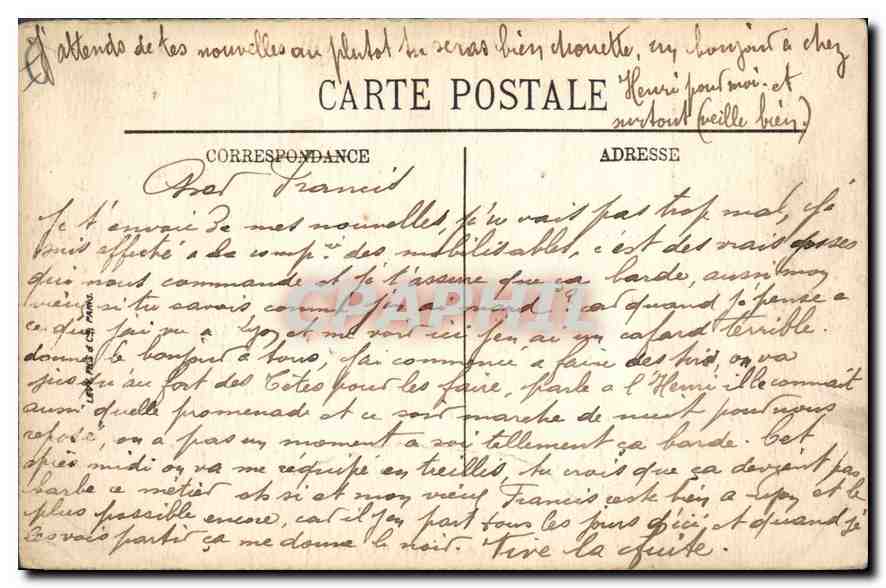 Briançon — Vue Générale (1321 m.) — LL — Verso