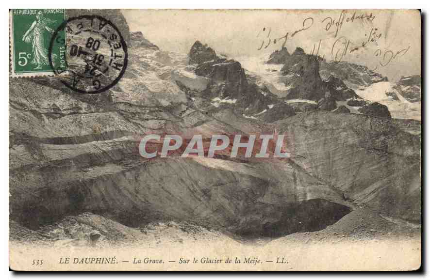 Le Dauphiné — La Grave — Sur le Glacier de la Meije — LL.