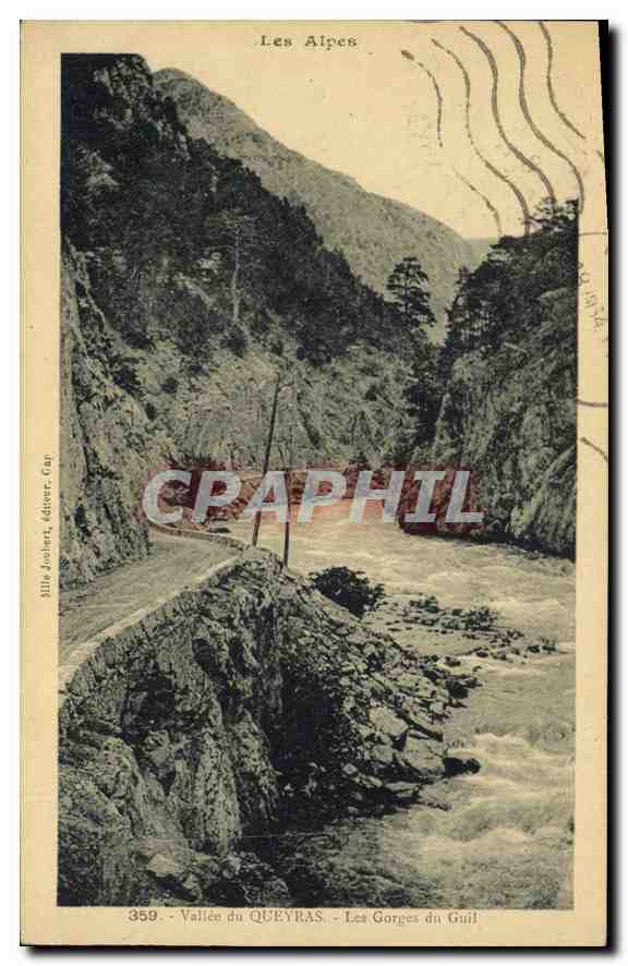 Les Alpes — Vallée du Queyras, Les Gorges du Guil — éditeur : Ville Joliot, Gap, n° 359