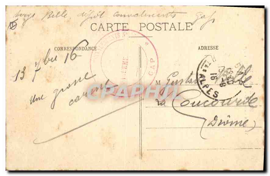 Hautes-Alpes - Vallée du Champsaur - Le Pic Aiguille (2143m) — J. Payan, Bazar, édit., Gap - E. P. — Rückseite