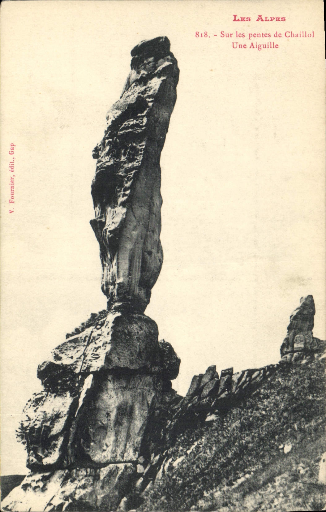 Die Alpen — Auf den Hängen von Chaillol, Eine Spitze — V. Fournier, Verlag, Gap