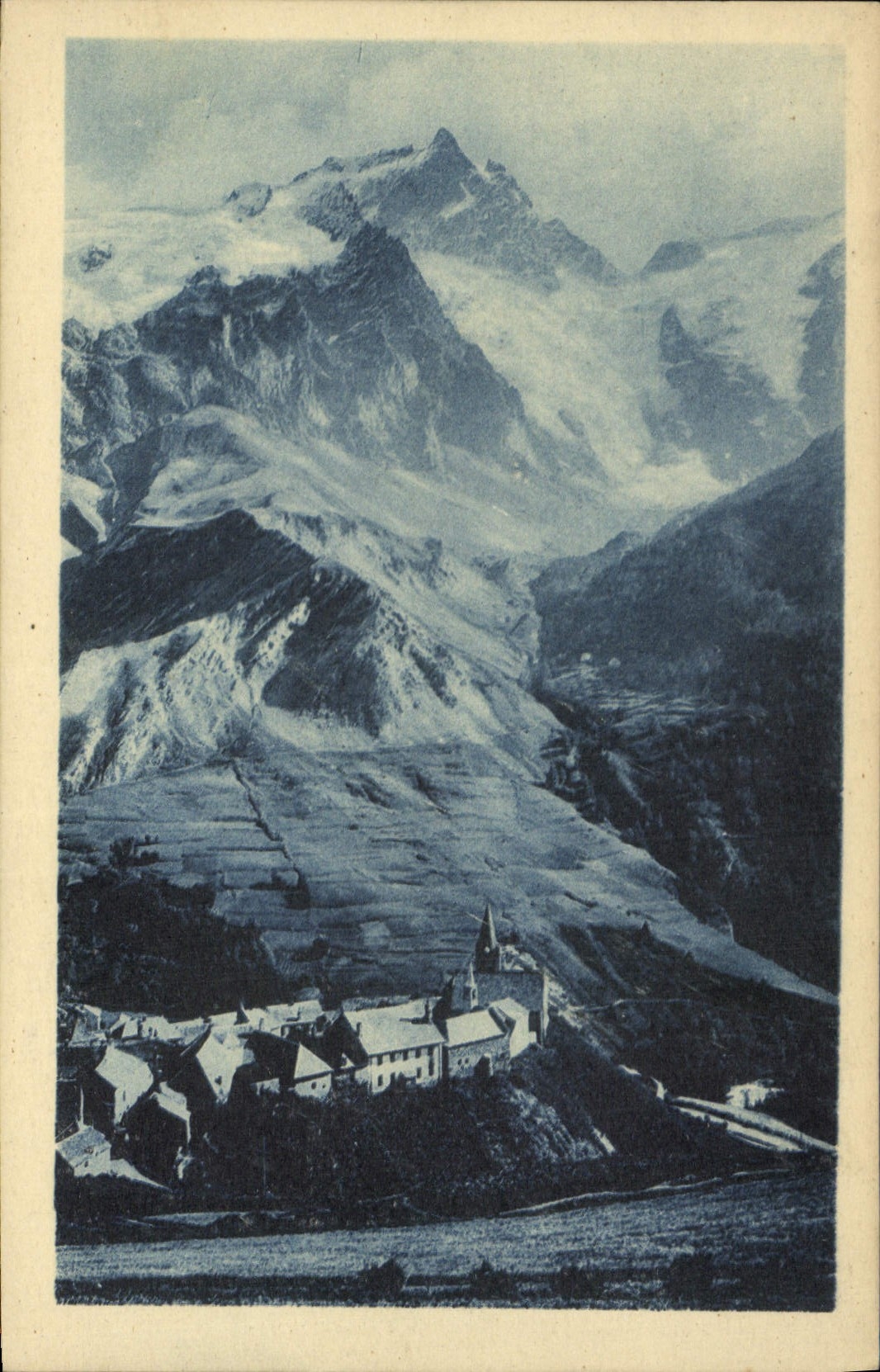 La Grave (1480 m.) — La Meije (3987 m.) et ses glaciers — Dauphiné - « Route des Alpes » — éditeur Mollaret - Grenoble