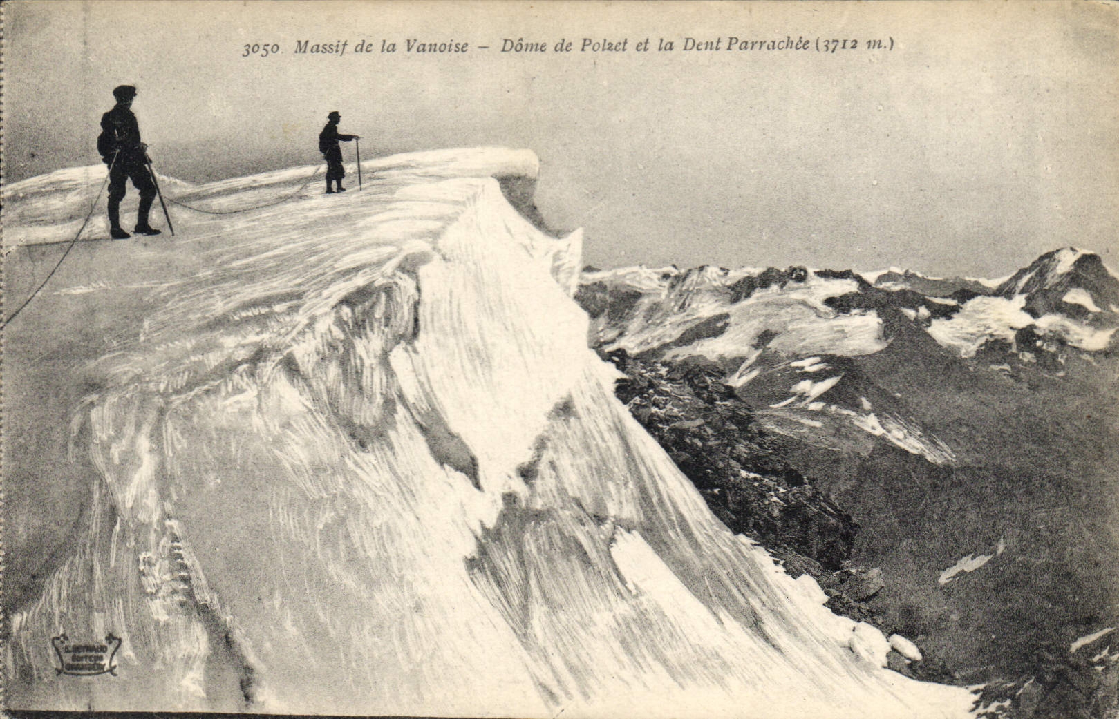 Massif de la Vanoise — Dôme de Polzet et la Dent Parrachée (3712 m.) — Édition Lapinard & Cie, n° 3050