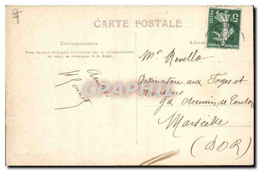 CPA Les Alpes Pittoresque Les Aiguilles d'Arves Versant Ouest de gauche a droite  — Verso