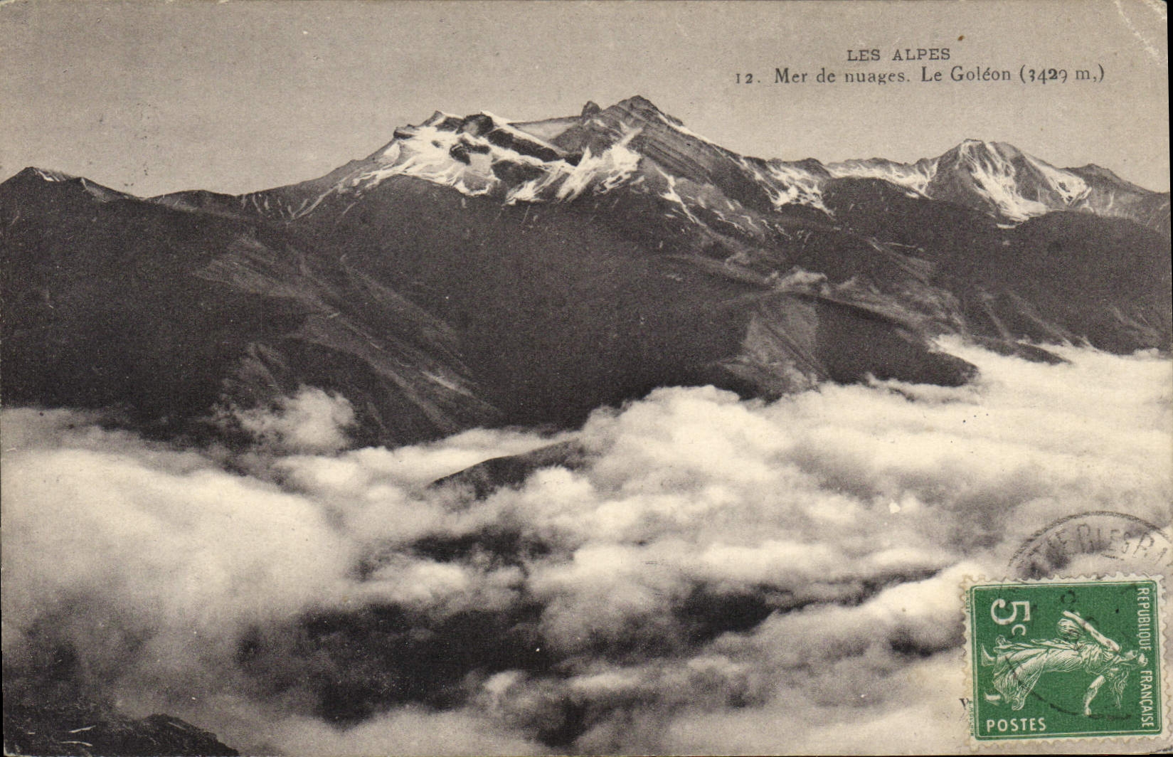 CPA Les Alpes Mer de Nuages Le Goleon 