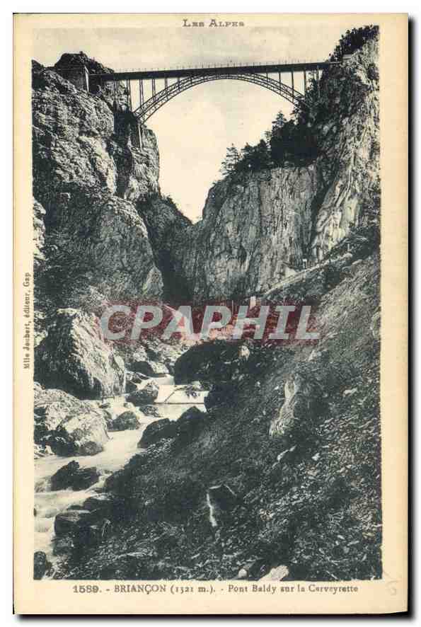 Pont Baldy sur la Cervyrette — Briançon (1321 m.) — Ville de Béziers, éditeur, Gap