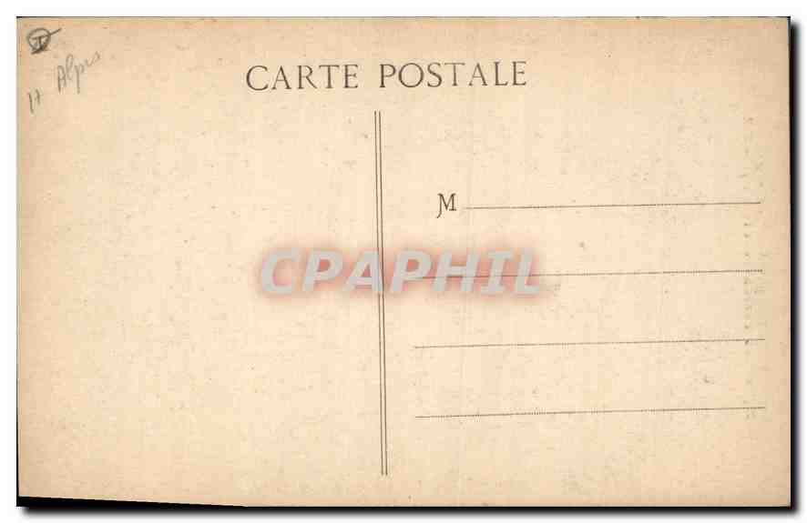 Dauphiné — La Grave — Église des Terrasses et la Meije — E.R. n°787 — Verso
