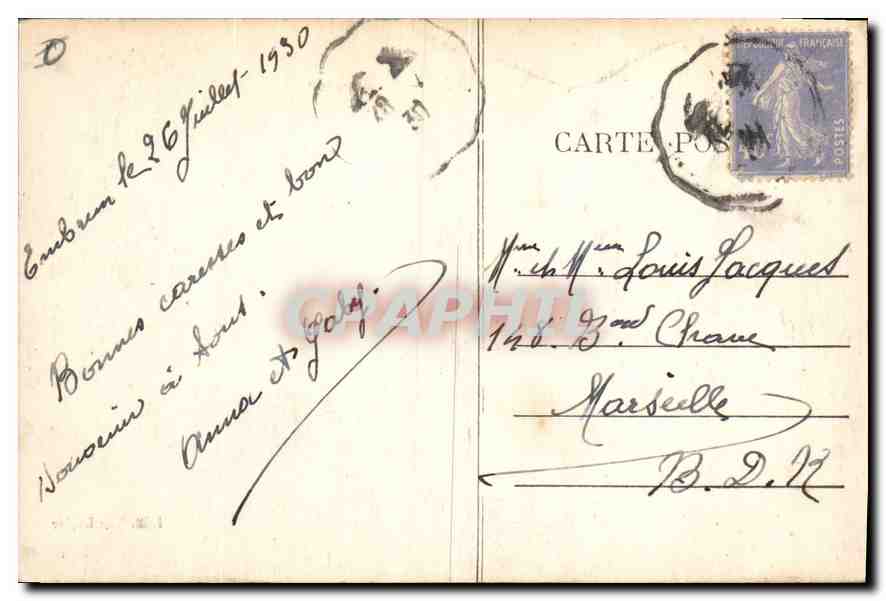 Embrun — La Durance — Edit. Mercier — Achterkant