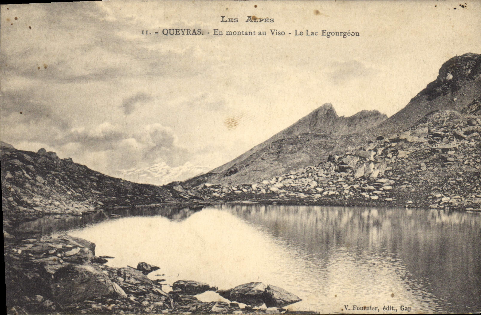 Les Alpes - Queyras - En montant au Viso - Le Lac Egourgéou — V. Fournier, édit., Gap