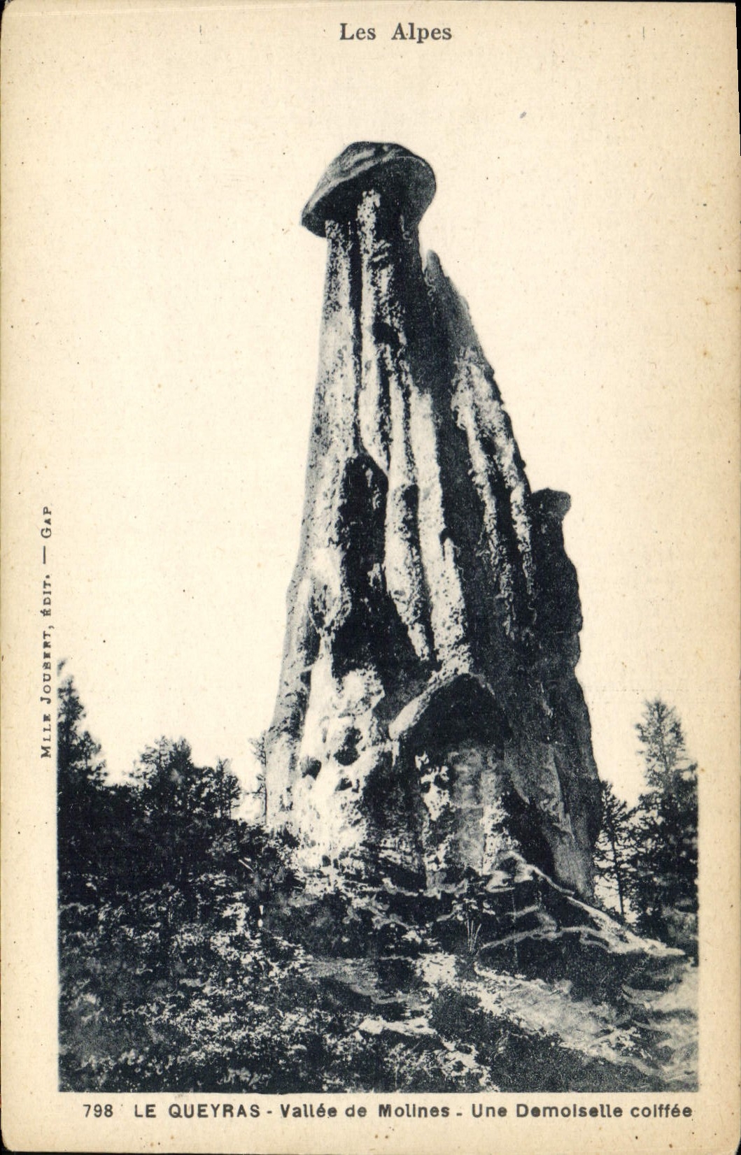 Le Queyras - Vallée de Molines - Une Demoiselle coiffée — Mile Joubert, Gap, n°798