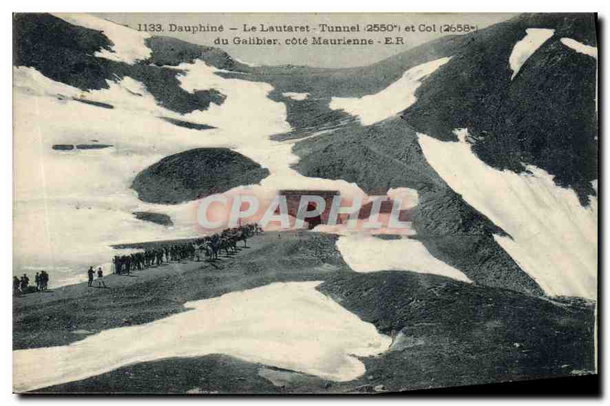 Le Lautaret - Tunnel 2550m et Col 2658m - côté Maurienne - E.R. — Dauphiné