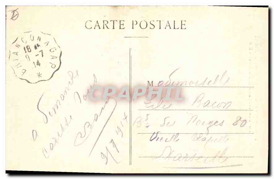 Briancón — Le Pont d'Asfeld — au-dessus de la Durance — E.R. — Reverso