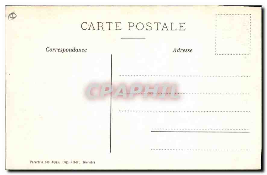 Le Lautaret, les Hôtels et le massif du Combeynot — Dauphiné — Papeterie des Alpes, Eug. Robort, Grenoble — Achterkant