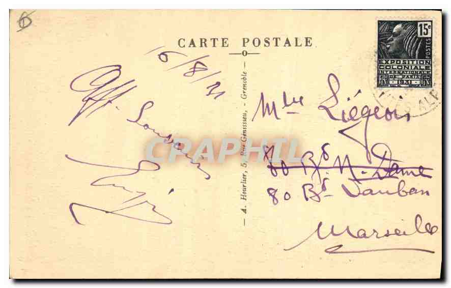 Le Gallibier (2550 m.) — Châlet-Restaurant et vallée de la Guisanne — Série 8122-21 — Verso