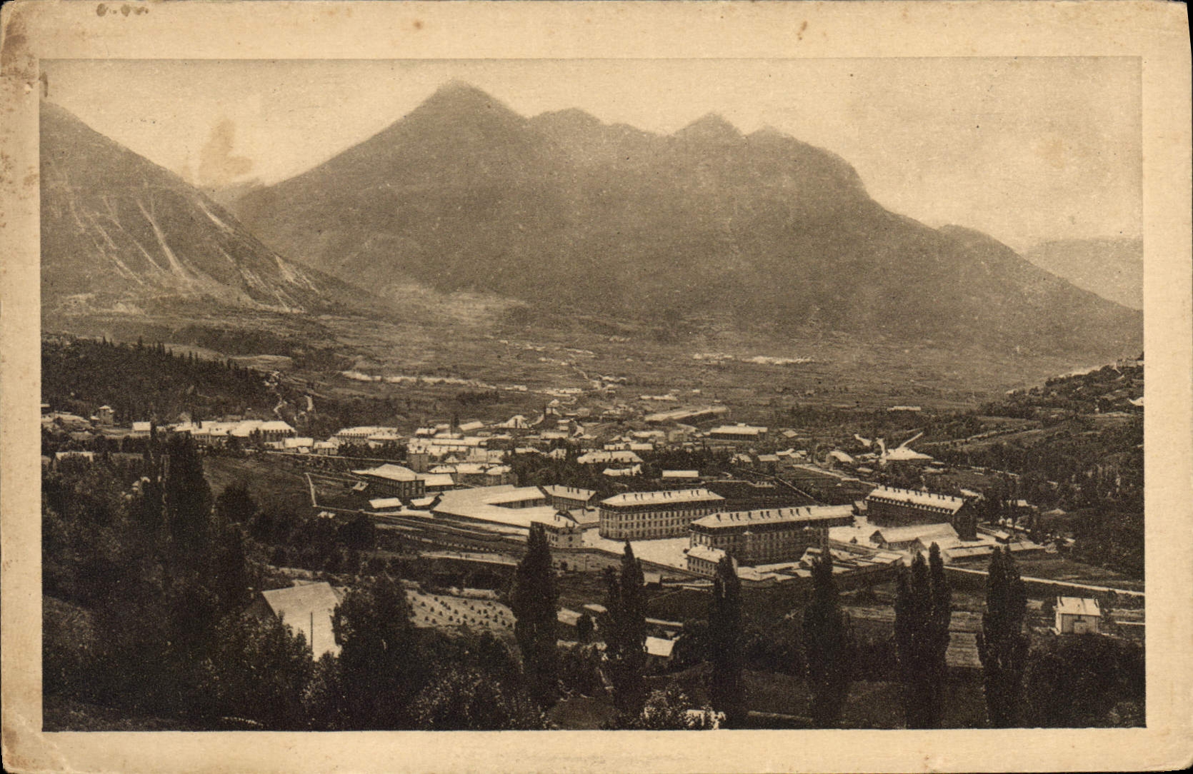 CPA Briancon Panorama de la Vallee de Sainte Catherine 