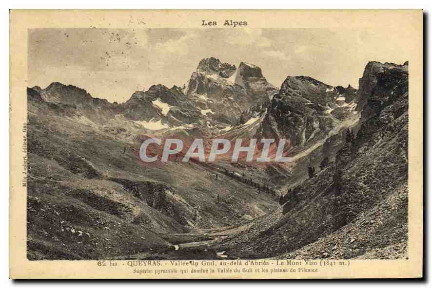 CPA Queyras Vallee du Giol au dela d'Abries Le Mont Viso 