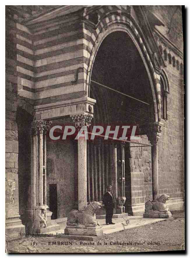 CPA Embrun Porche de la Cathedrale 