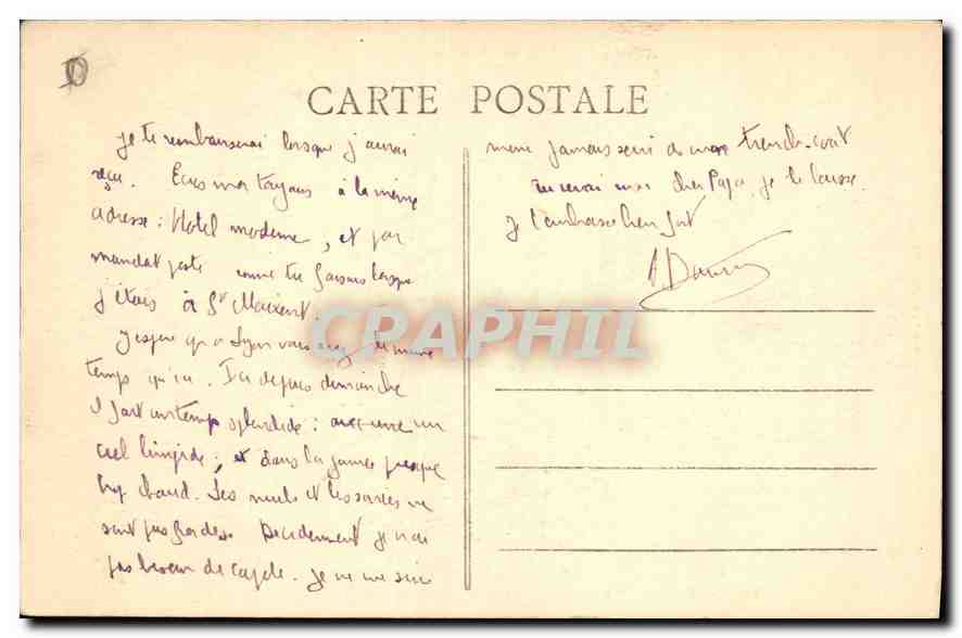 Embrun (870 m.) — Vue générale — Au fond, Vallée de Crévoux Parpaillon — éditeur Ambert, Gap, n° 652 — Achterkant