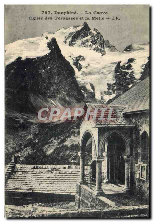 La Grave — Église des Terrasses et la Meije — E.R. — 787