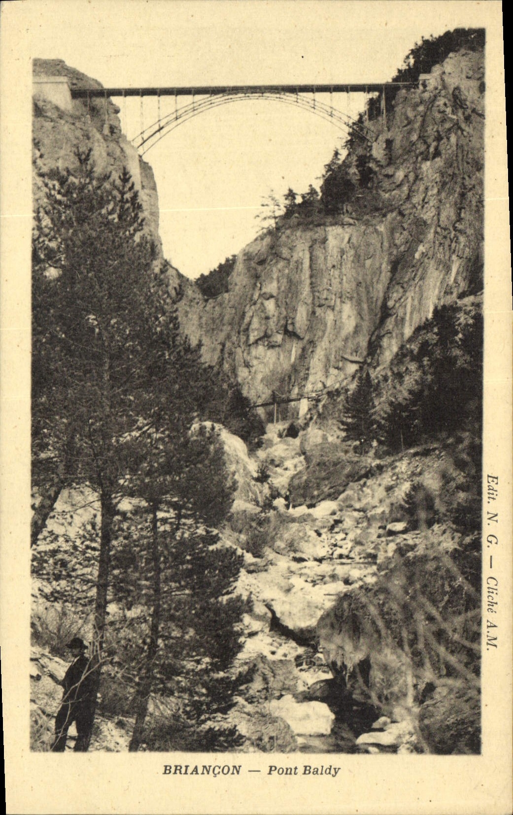 Briançon — Pont Baldy — Éditeur N.G., cliché A.M.
