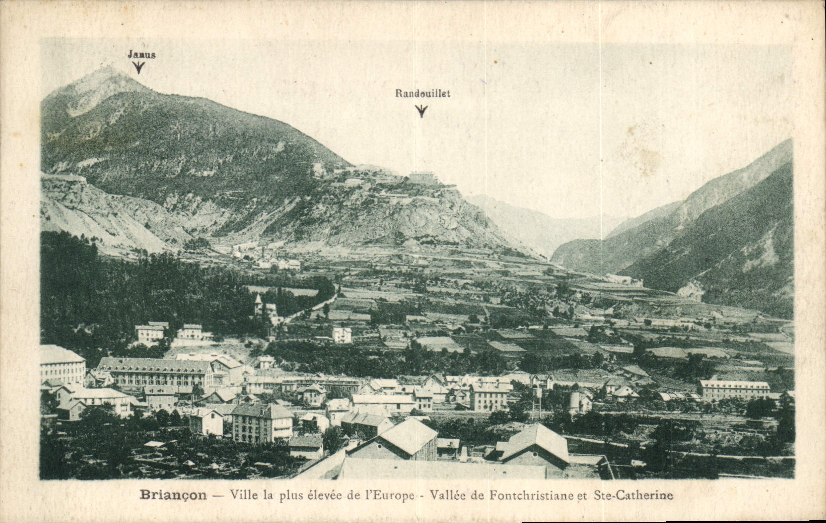Briançon — Ville la plus élevée de l'Europe — Vallée de Fontchristiane et Ste-Catherine