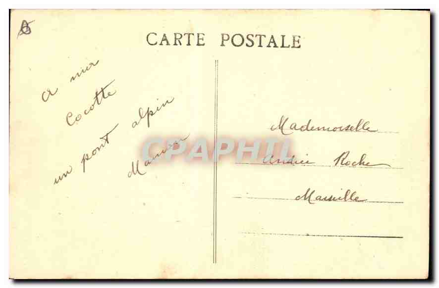 Viaduc de la Selle — Environs de GAP — éditeur Mille Jonbert, n° 187 — Rückseite