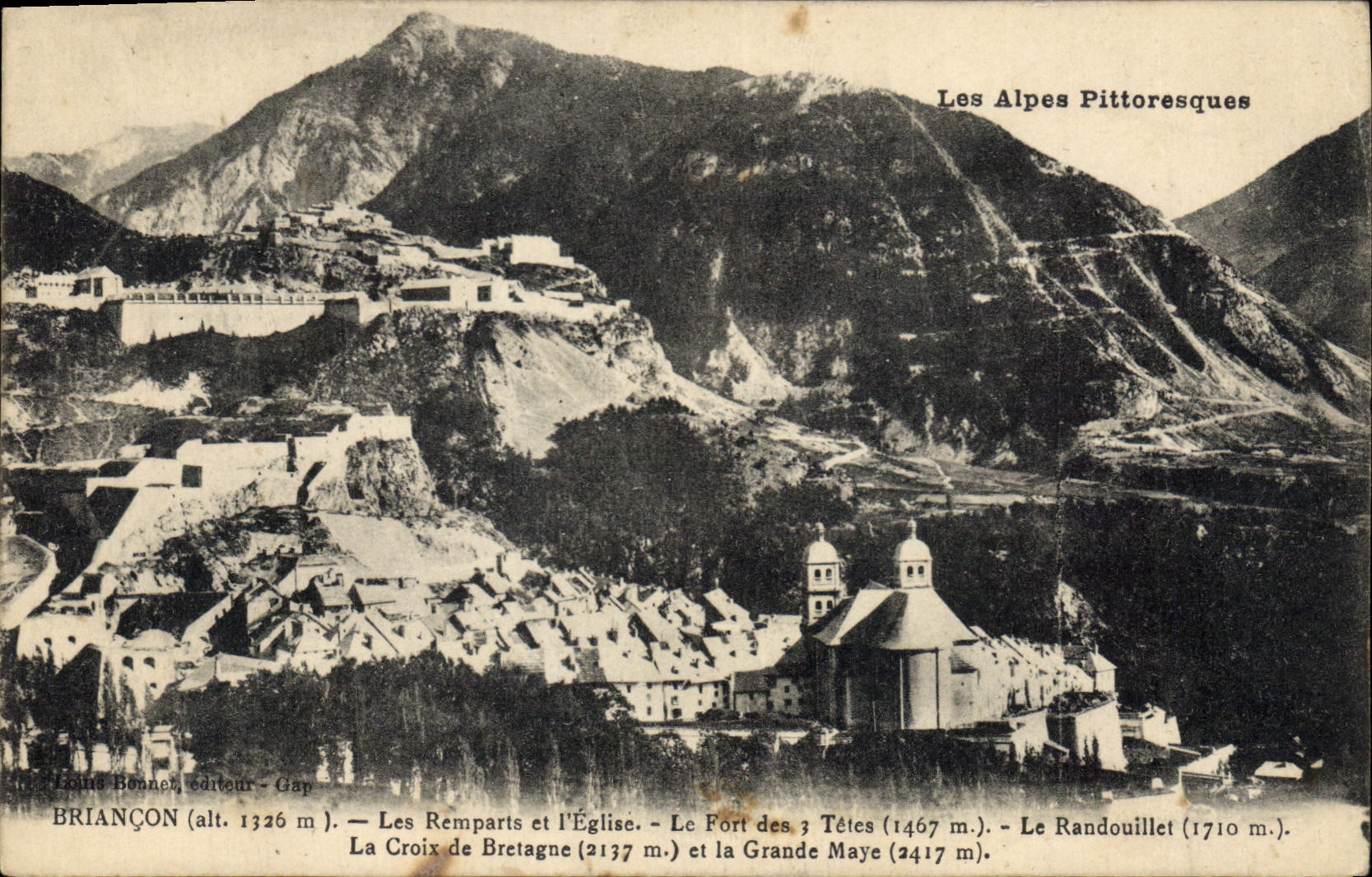 Briançon — Les Alpes Pittoresques — Louis Bonnen éditeur - Gap