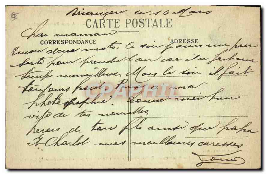 Briançon — Les Alpes Pittoresques — Louis Bonnen éditeur - Gap — Verso