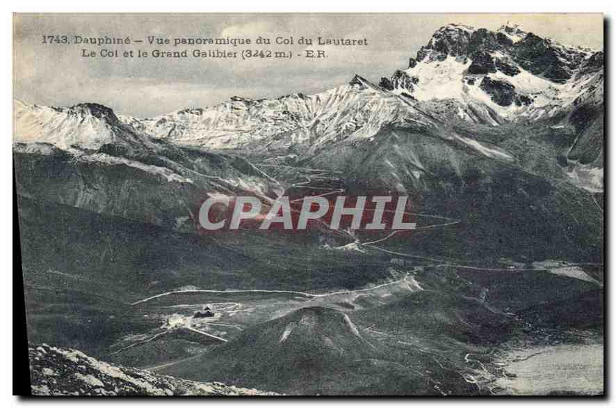 Dauphiné — Vue panoramique du Col du Leutaret — E.R.